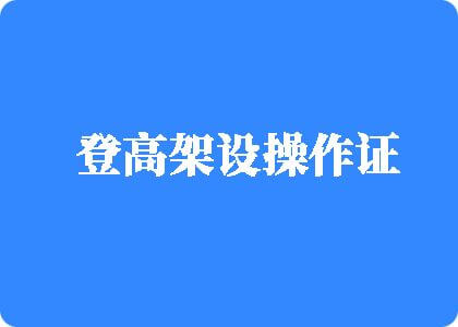 插鸡视频在线观看登高架设操作证